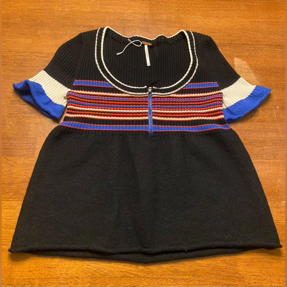 Free People Wool Blend Babydoll Sweater